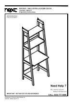 Preview for 1 page of Next MALVERN LADDER DESK Assembly Instructions Manual