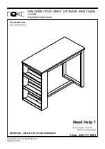 Предварительный просмотр 1 страницы Next MALVERN U22229 Assembly Instructions Manual