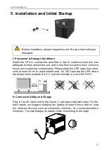 Preview for 9 page of Next MANTIS II Tower 1000VA Installation And User Manual