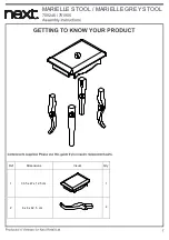 Предварительный просмотр 3 страницы Next MARIELLE 709246 Assembly Instructions Manual