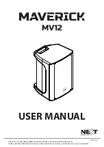 Preview for 1 page of Next Maverick MV12 User Manual