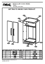 Предварительный просмотр 4 страницы Next MODULAR II OAK ROBE 903459 Assembly Instructions Manual