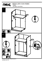 Предварительный просмотр 10 страницы Next MODULAR II OAK ROBE 903459 Assembly Instructions Manual