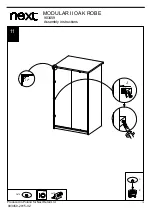 Предварительный просмотр 12 страницы Next MODULAR II OAK ROBE 903459 Assembly Instructions Manual