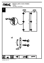 Предварительный просмотр 13 страницы Next MODULAR II OAK ROBE 903459 Assembly Instructions Manual