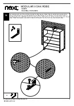 Предварительный просмотр 15 страницы Next MODULAR II OAK ROBE 903459 Assembly Instructions Manual