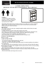 Next MODULAR OAK DOUBLE 893164 Assembly Instructions Manual предпросмотр