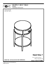 Предварительный просмотр 1 страницы Next MURPHY 665907 Assembly Instructions Manual