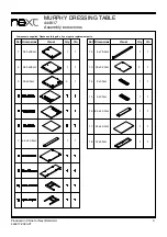 Предварительный просмотр 4 страницы Next MURPHY DRESSING TABLE 444617 Assembly Instructions Manual