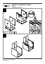 Предварительный просмотр 6 страницы Next MURPHY DRESSING TABLE 444617 Assembly Instructions Manual