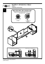 Предварительный просмотр 7 страницы Next MURPHY DRESSING TABLE 444617 Assembly Instructions Manual