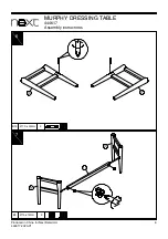 Предварительный просмотр 9 страницы Next MURPHY DRESSING TABLE 444617 Assembly Instructions Manual