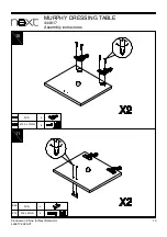 Предварительный просмотр 11 страницы Next MURPHY DRESSING TABLE 444617 Assembly Instructions Manual