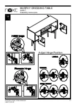 Предварительный просмотр 12 страницы Next MURPHY DRESSING TABLE 444617 Assembly Instructions Manual