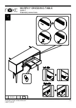 Предварительный просмотр 15 страницы Next MURPHY DRESSING TABLE 444617 Assembly Instructions Manual