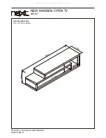 Предварительный просмотр 10 страницы Next NEW MADSEN OPEN TV 446167 Assembly Instructions Manual