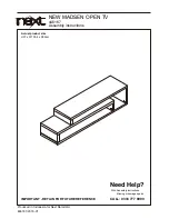 Next NEW MADSEN OPEN TV Assembly Instructions Manual preview