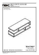 Next NEW S WHITE GLOSS WD 752065 Assembly Instructions Manual preview