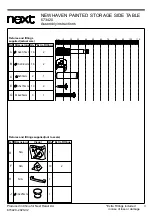 Предварительный просмотр 5 страницы Next NEWHAVEN PAINTED STORAGE SIDE TABLE Assembly Instructions Manual