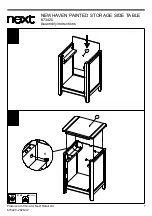 Предварительный просмотр 9 страницы Next NEWHAVEN PAINTED STORAGE SIDE TABLE Assembly Instructions Manual