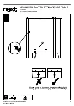 Предварительный просмотр 10 страницы Next NEWHAVEN PAINTED STORAGE SIDE TABLE Assembly Instructions Manual