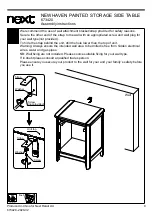 Предварительный просмотр 11 страницы Next NEWHAVEN PAINTED STORAGE SIDE TABLE Assembly Instructions Manual