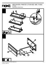 Предварительный просмотр 12 страницы Next NEWHAVEN PAINTED STORAGE SIDE TABLE Assembly Instructions Manual