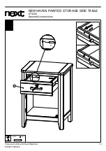 Предварительный просмотр 15 страницы Next NEWHAVEN PAINTED STORAGE SIDE TABLE Assembly Instructions Manual