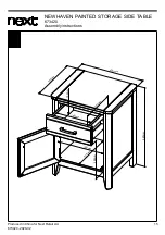 Предварительный просмотр 17 страницы Next NEWHAVEN PAINTED STORAGE SIDE TABLE Assembly Instructions Manual