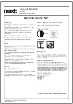 Preview for 5 page of Next NOAH BEDSIDE 343110 Assembly Instructions Manual