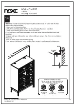 Предварительный просмотр 18 страницы Next NOAH CHEST 326004 Assembly Instructions Manual