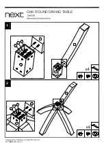Предварительный просмотр 5 страницы Next OAK ROUND DINING TABLE 148036 Assembly Instructions Manual