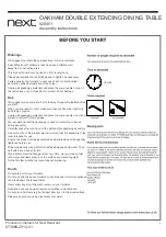 Предварительный просмотр 2 страницы Next OAKHAM 820451 Assembly Instructions Manual