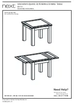 Предварительный просмотр 1 страницы Next OAKHAM SQUARE 668783 Assembly Instructions Manual