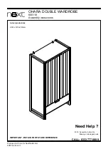 Next OHARA DOUBLE WARDROBE 600118 Assembly Instructions Manual preview