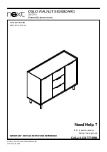 Preview for 1 page of Next OSLO WALNUT Assembly Instructions Manual