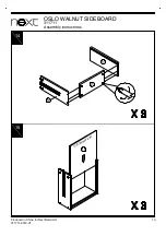 Preview for 14 page of Next OSLO WALNUT Assembly Instructions Manual