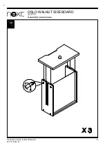 Preview for 15 page of Next OSLO WALNUT Assembly Instructions Manual