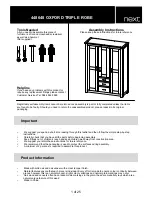 Next OXFORD TRIPLE ROBE Assembly Instructions Manual preview