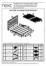 Preview for 3 page of Next PARIS FLIP STORAGE BED KING Assembly Instructions Manual