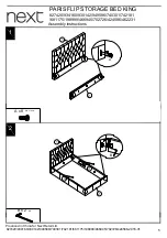 Preview for 5 page of Next PARIS FLIP STORAGE BED KING Assembly Instructions Manual