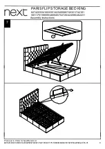 Preview for 9 page of Next PARIS FLIP STORAGE BED KING Assembly Instructions Manual