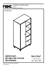 Предварительный просмотр 1 страницы Next PARKER 421877 Assembly Instructions Manual