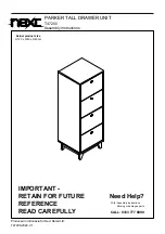 Предварительный просмотр 1 страницы Next PARKER T47200 Assembly Instructions Manual