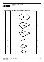 Preview for 4 page of Next PARKER TABLE SET 632554 Assembly Instructions Manual