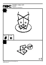 Preview for 7 page of Next PARKER TABLE SET 632554 Assembly Instructions Manual