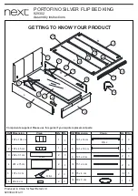 Предварительный просмотр 3 страницы Next PORTOFINO SILVER FLIP BED KING Assembly Instructions Manual