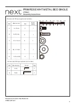 Предварительный просмотр 5 страницы Next PRIMROSE 370841 Assembly Instructions Manual