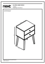 Предварительный просмотр 17 страницы Next QUINN BEDSIDE 144557 Assembly Instructions Manual