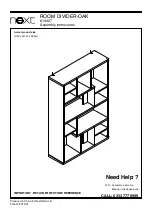 Preview for 1 page of Next ROOM DIVIDER-OAK 614427 Assembly Instructions Manual